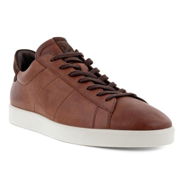 ECCO STREET LITE ECCO MENS LEATHER SNEAKERS